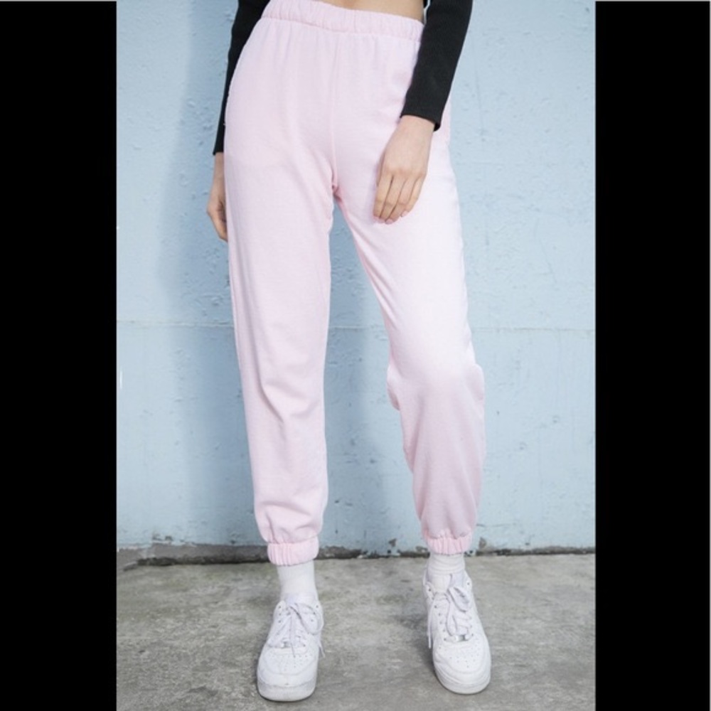 Light pink Rosa brandy Melville sweatpants
